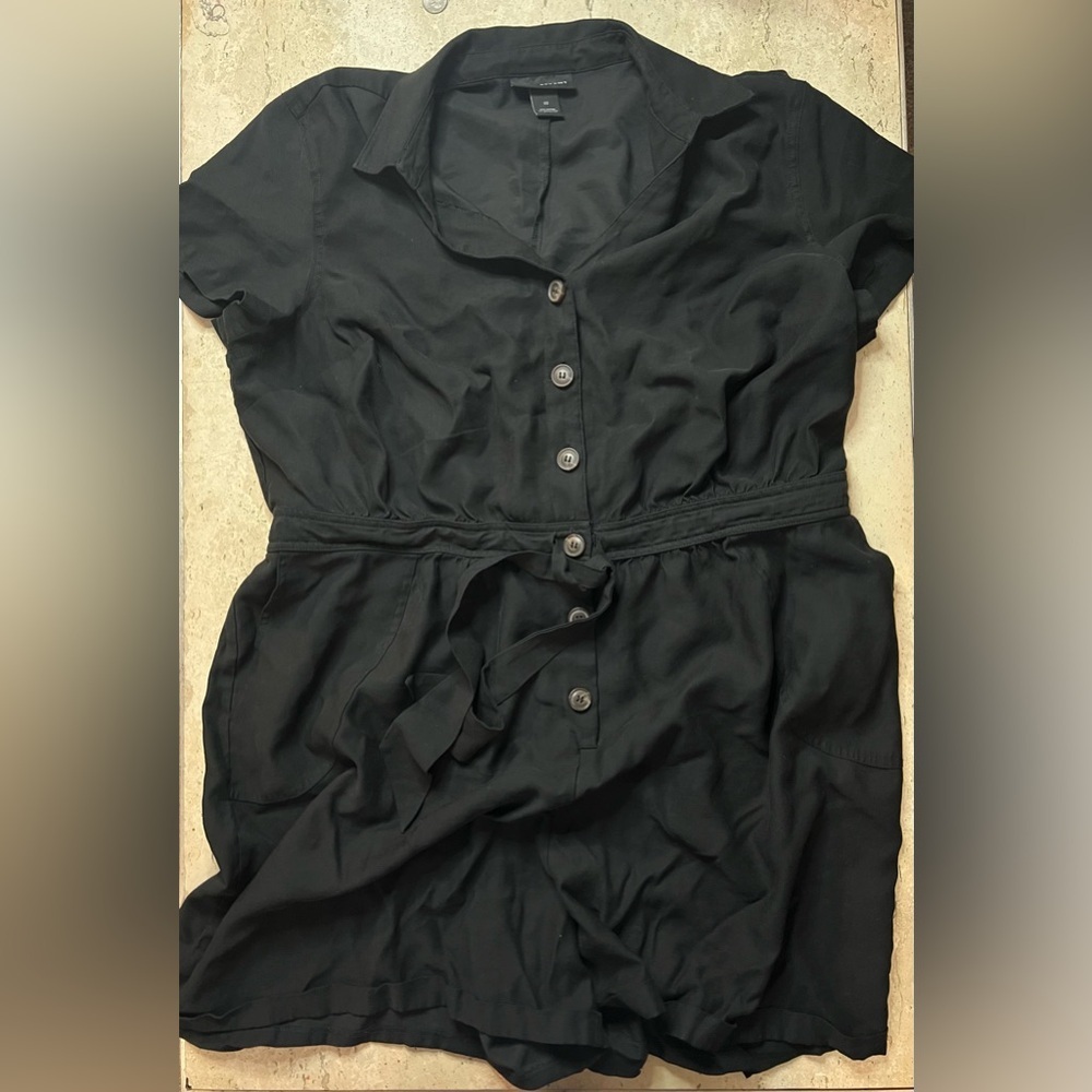 Lane Bryant Short Sleeved Button Down Romper with Shorts Size 22